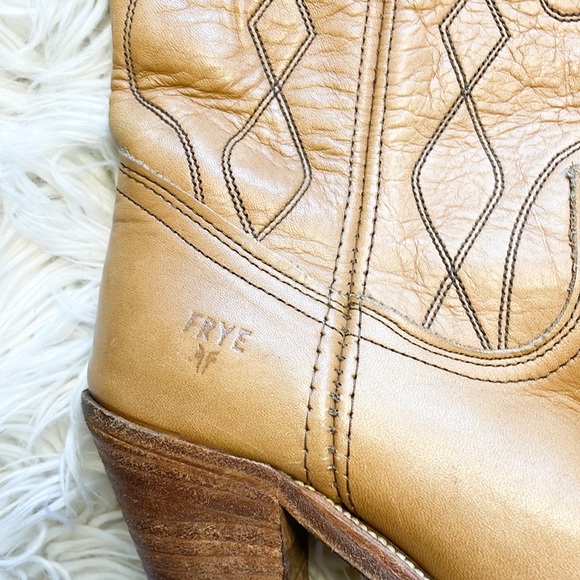 Vintage Frye Western Boots 7 - Picture 2 of 5
